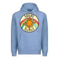 Colony Blue Radiate Positivity Premium Hoodie - Bettercallsaul