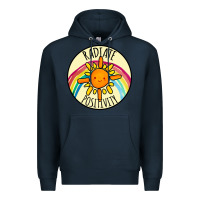 Navy Radiate Positivity Premium Hoodie - Bettercallsaul