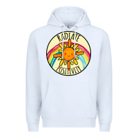 White Radiate Positivity Premium Hoodie - Bettercallsaul