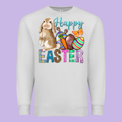Happy Easter Bunny Premium Sweatshirt Designed By Bundleandbundleshop