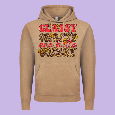 Classy Crafty And Hella Sassy Vintage Hoodie Designed By Hra Design Shop