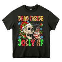 Asphalt dead inside but jolly af Heavy Core Tee - MaliasSmallBusiness