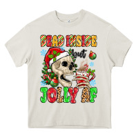 Cream dead inside but jolly af Heavy Core Tee - MaliasSmallBusiness