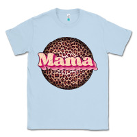 Dusty Blue mama leopard Classic Tee - JahusDesignShop