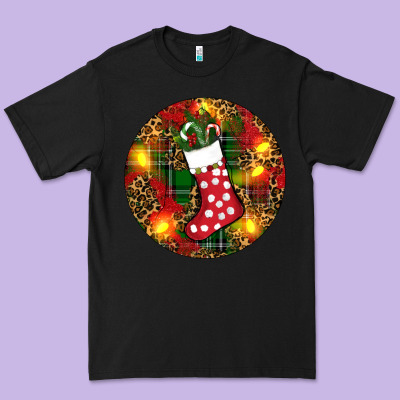 Premium Tee Santa Stocking Christmas