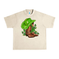 Sandshell green  cowgirl and roses Urban Heavy Tee - AdoDesignShop