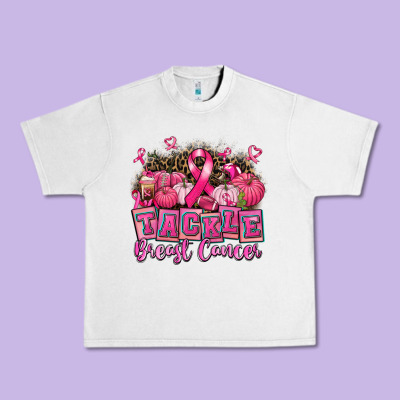 Tackle Breast Cancer With Pumpkin Urban Heavy Tee Designed By Adodesignshop