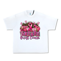 White tackle breast cancer with pumpkin Urban Heavy Tee - AdoDesignShop