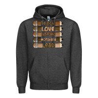 Teach Love Inspire Zipper Hoodie | Teevron