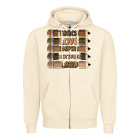 Sandshell teach love inspire Zipper Hoodie - MaliasSmallBusiness