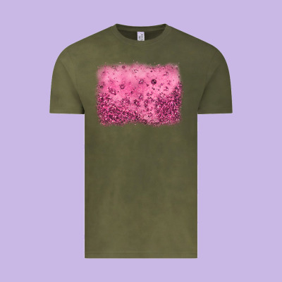 Pink Glitter Background Vintage Tee Designed By Jahusdesignshop
