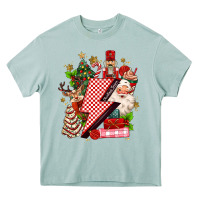 Arona christmas season lightning bolt Heavy Core Tee - MaliasSmallBusiness