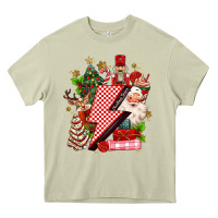 Mossy christmas season lightning bolt Heavy Core Tee - MaliasSmallBusiness