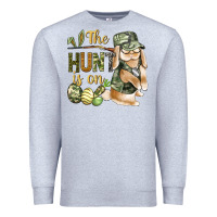 Heather Grey The Hunt Is On Premium Sweatshirt - BundleAndBundleShop
