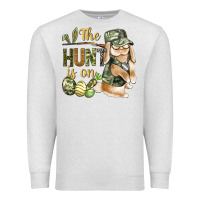 Oatmeal Heather The Hunt Is On Premium Sweatshirt - BundleAndBundleShop