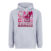 Heather Grey crush cancer high heels bbs Heavyweight Hoodie - BundleAndBundleShop