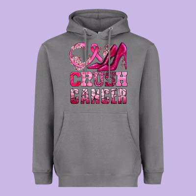 Crush Cancer High Heels Bbs Heavyweight Hoodie Designed By Bundleandbundleshop