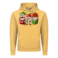 Vintage Mustard coffee cup santa gnomies Vintage Hoodie - FaDigitalArtStudio