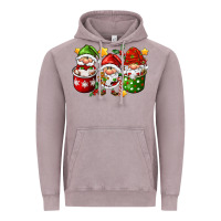 Vintage Zinc coffee cup santa gnomies Vintage Hoodie - FaDigitalArtStudio