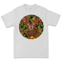 Dove Grey Christmas Reindeer Premium Tee - RanaPortraitStore