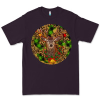 Plum Christmas Reindeer Premium Tee - RanaPortraitStore