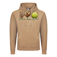 Vintage Coffee peace love softball Vintage Hoodie - JahusDesignShop