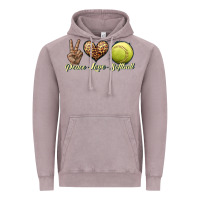Peace Love Softball Vintage Hoodie | Teevron