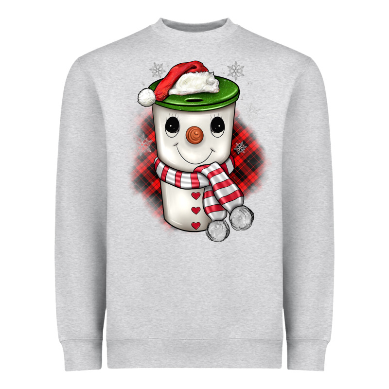 Christmas Snowman Coffee Heavyweight Sweatshirt by JahusDesignShop | Teevron