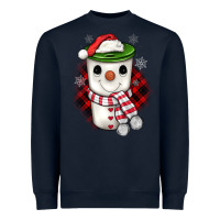 Navy Christmas snowman coffee Heavyweight Sweatshirt - JahusDesignShop