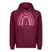 Burgundy Valentines Day Rainbow Premium Hoodie - Bettercallsaul