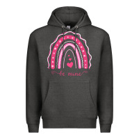 Charcoal Heather Valentines Day Rainbow Premium Hoodie - Bettercallsaul