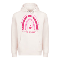 Pale Pink Valentines Day Rainbow Premium Hoodie - Bettercallsaul