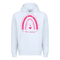 White Valentines Day Rainbow Premium Hoodie - Bettercallsaul