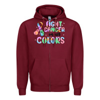 Fight Cancer In All Colors Zipper Hoodie | Teevron