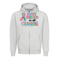 Dove Grey fight cancer in all colors Zipper Hoodie - MaliasSmallBusiness