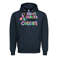 Navy fight cancer in all colors Zipper Hoodie - MaliasSmallBusiness