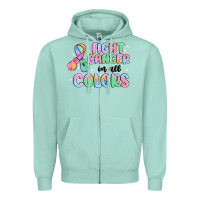 Seafoam fight cancer in all colors Zipper Hoodie - MaliasSmallBusiness