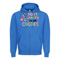 True Royal fight cancer in all colors Zipper Hoodie - MaliasSmallBusiness