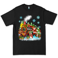 Black christmas santa and friends train Premium Tee - Zillion Design Studio
