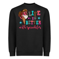Black life is better with sprinkles Heavyweight Sweatshirt - AdoDesignShop