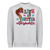 Heather Grey life is better with sprinkles Heavyweight Sweatshirt - AdoDesignShop
