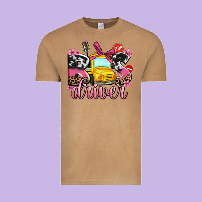 Bus Driver Vintage Tee Designed By Adodesignshop