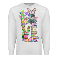 Oatmeal Heather Love Easter Nurse Premium Sweatshirt - BundleAndBundleShop
