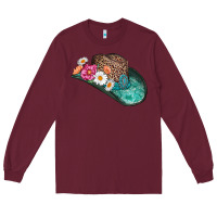 Burgundy cowboy hat Long Sleeve Tee - AdoDesignShop