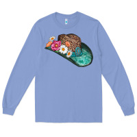 Colony Blue cowboy hat Long Sleeve Tee - AdoDesignShop