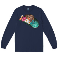 Navy cowboy hat Long Sleeve Tee - AdoDesignShop