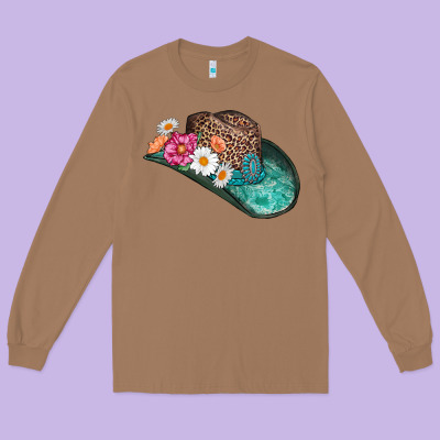 Cowboy Hat Long Sleeve Tee Designed By Adodesignshop
