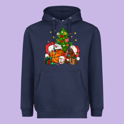 Christmas Sports Bbs Heavyweight Hoodie Designed By Bundleandbundleshop