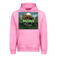 Fuchsia Pink Mama bear tumbler Urban Hoodie - HowdyJamesFarm