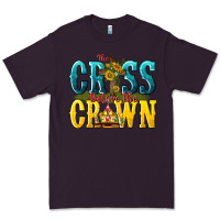 Plum the cross before the crown Premium Tee - texasbilliewilder